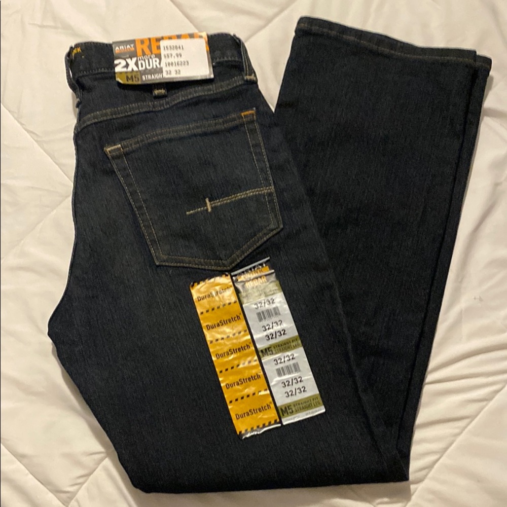 Ariat Blue Straight Fit Jeans with Classic Style